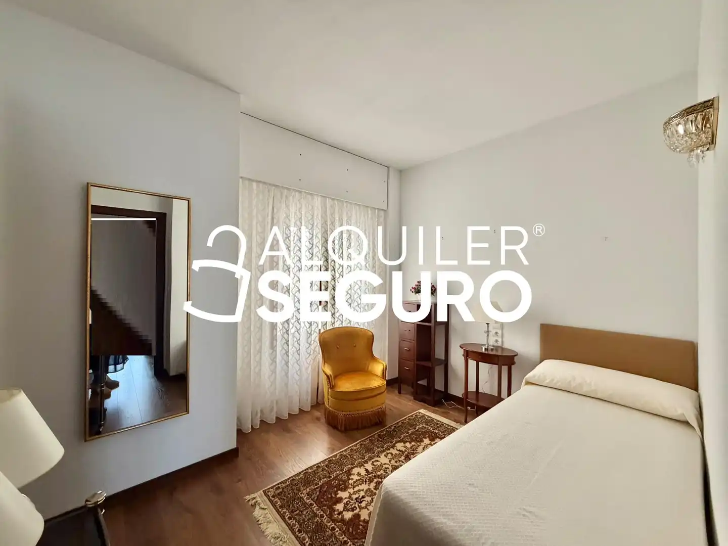 Bedroom of Flat for rent in El Escorial  with Heating, Terrace and Swimming Pool