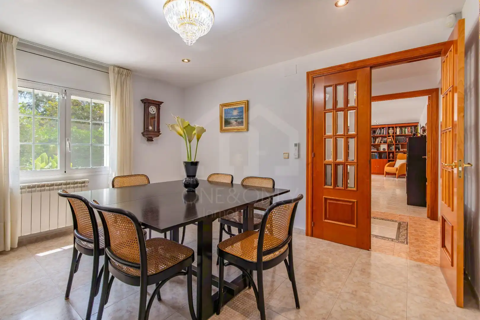Dining room of Houses for sale in Riudoms  with Air Conditioner, Heating and Private garden