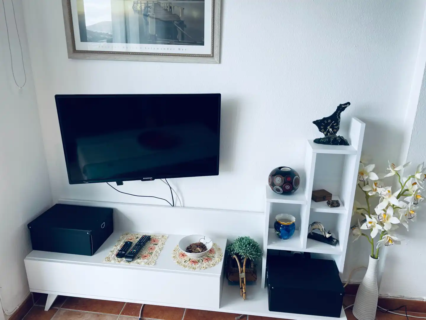 Sala de estar de Piso en venta en Arona con Terraza, Amueblado y Piscina comunitaria