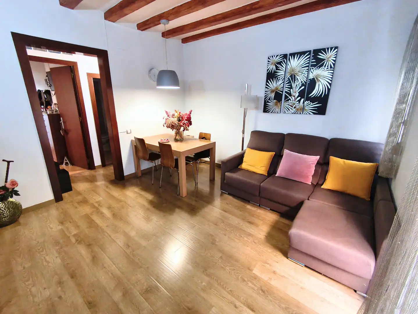 Sala de estar de Piso en venta en Barcelona con Aire acondicionado, Calefacción y Parquet