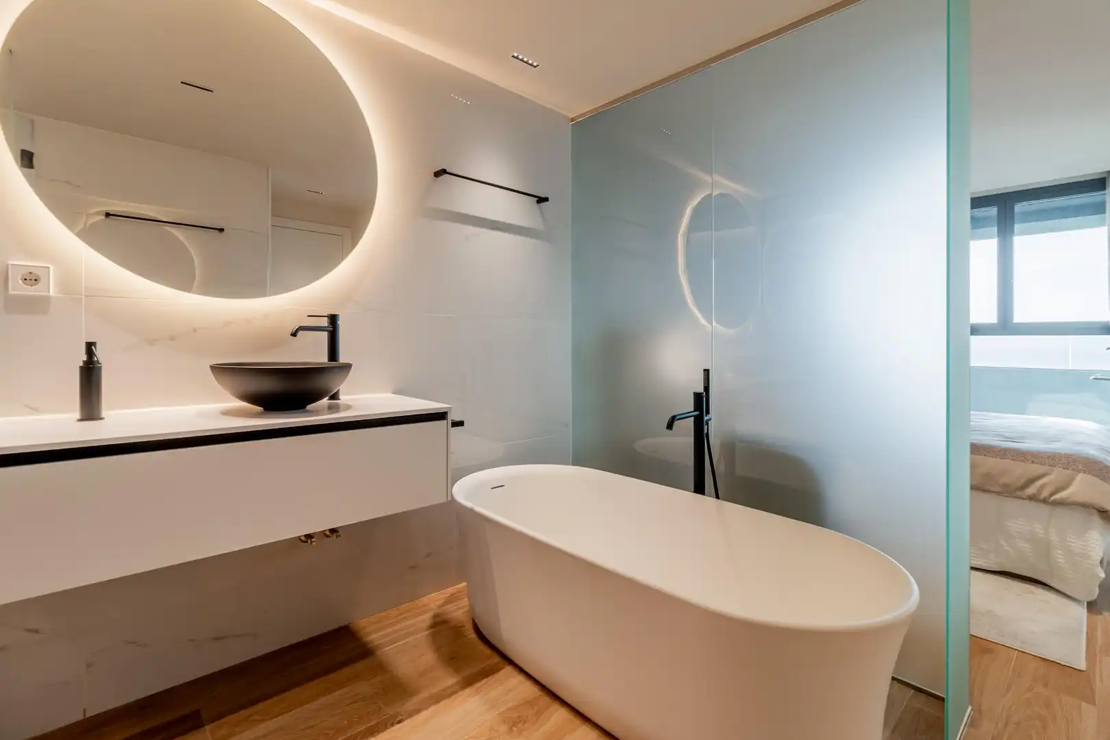 Baño de Apartamento en venta en Madrid con Calefacción, Jardín privado y Piscina comunitaria