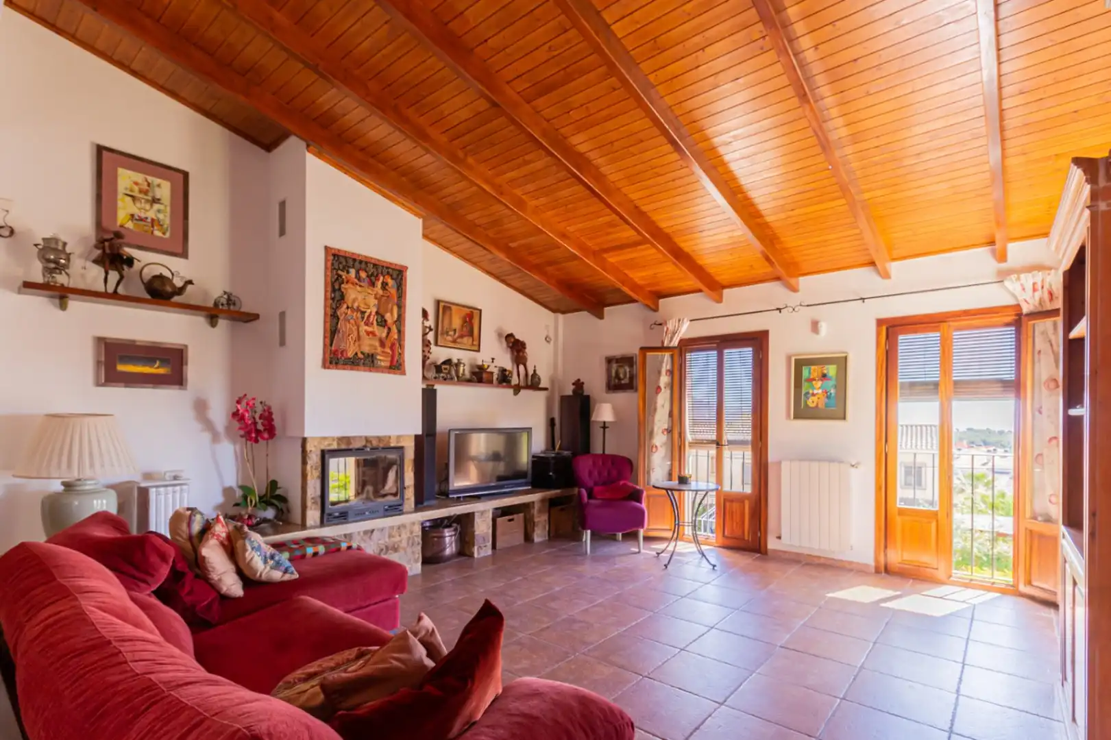 Sala de estar de Casa o chalet en venta en La Nucia con Calefacción, Jardín privado y Terraza