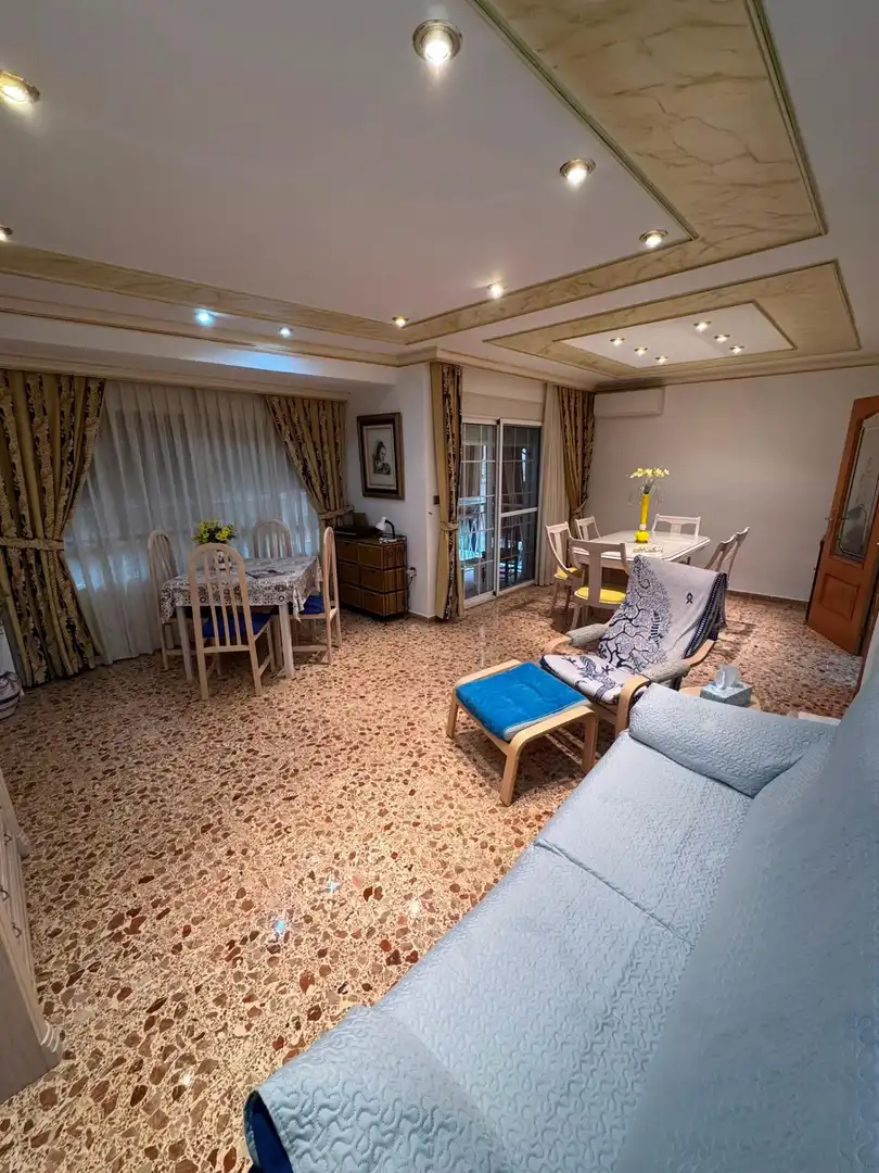 Living room of Flat for sale in Torrent  with Air Conditioner, Terrace and Furnished
