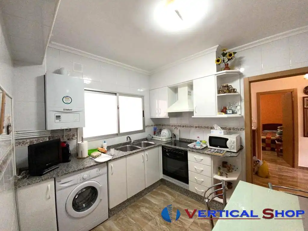 Kitchen of Flat for sale in Caudete  with Air Conditioner, Heating and Balcony
