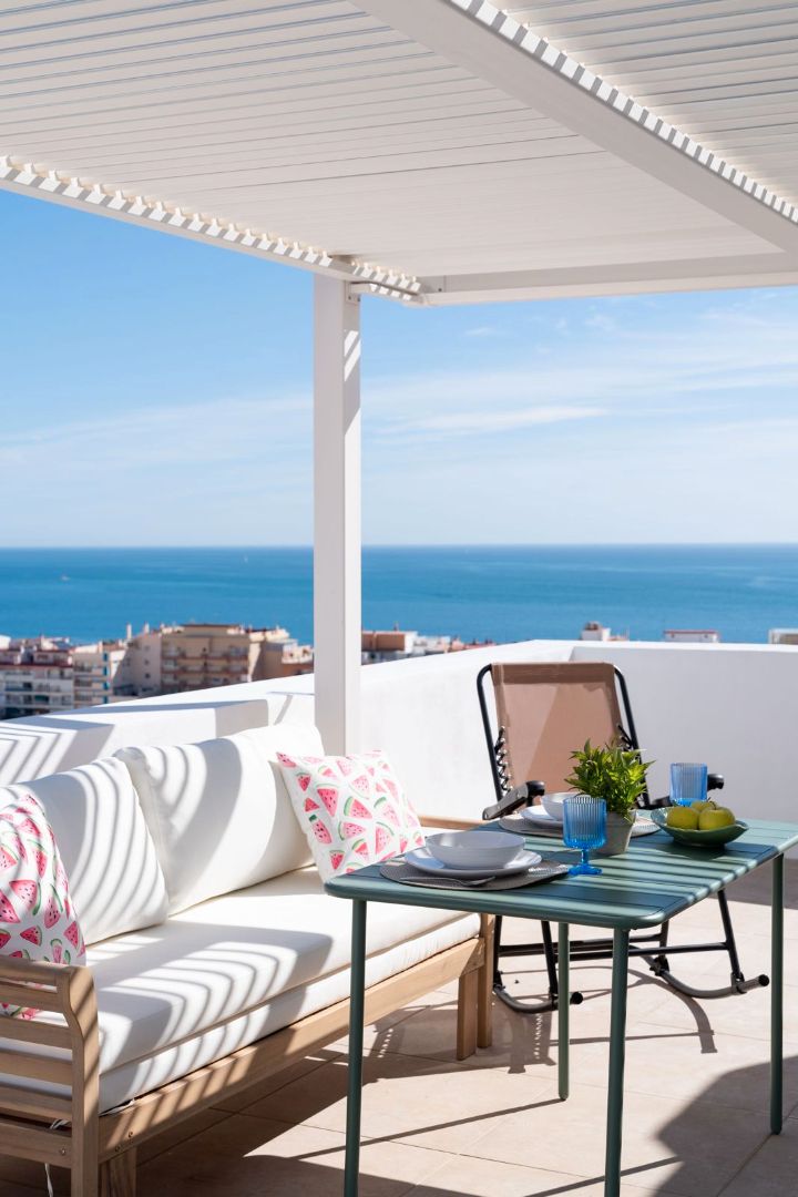 Terrassa de Estudi de lloguer en Fuengirola amb Aire condicionat, Terrassa i Moblat