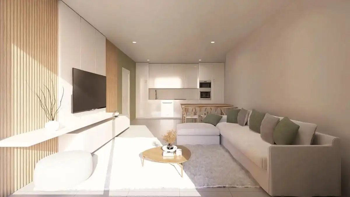 Sala d'estar de Apartament en venda en Jávea / Xàbia amb Alarma i Piscina comunitària