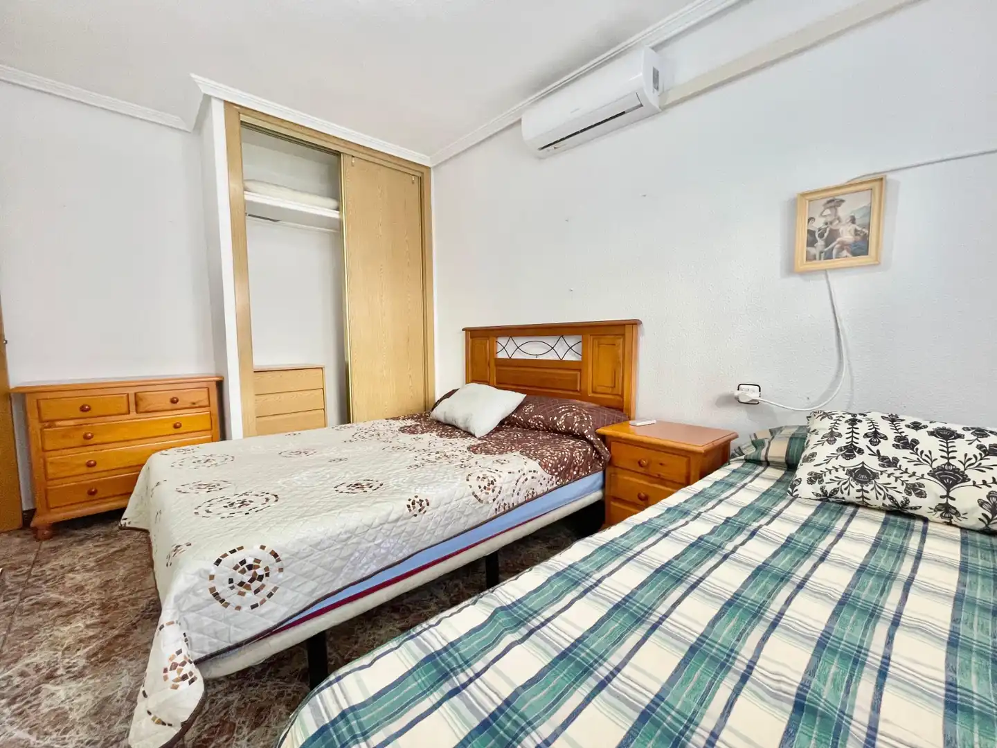 Schlafzimmer von Haus oder Chalet zur Miete in San Pedro del Pinatar mit Klimaanlage, Heizung und Terrasse