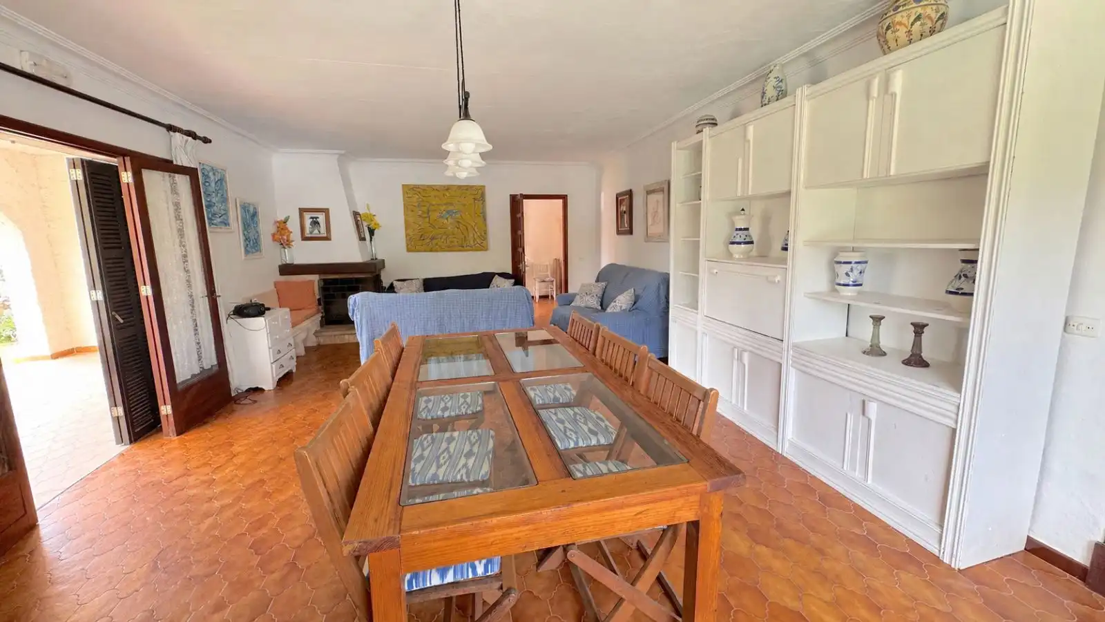 Comedor de Finca rústica en venta en Pollença con Calefacción, Jardín privado y Terraza
