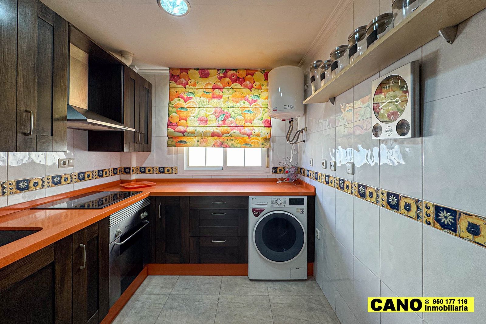 Kitchen of Flat for sale in Roquetas de Mar  with Air Conditioner and Heating