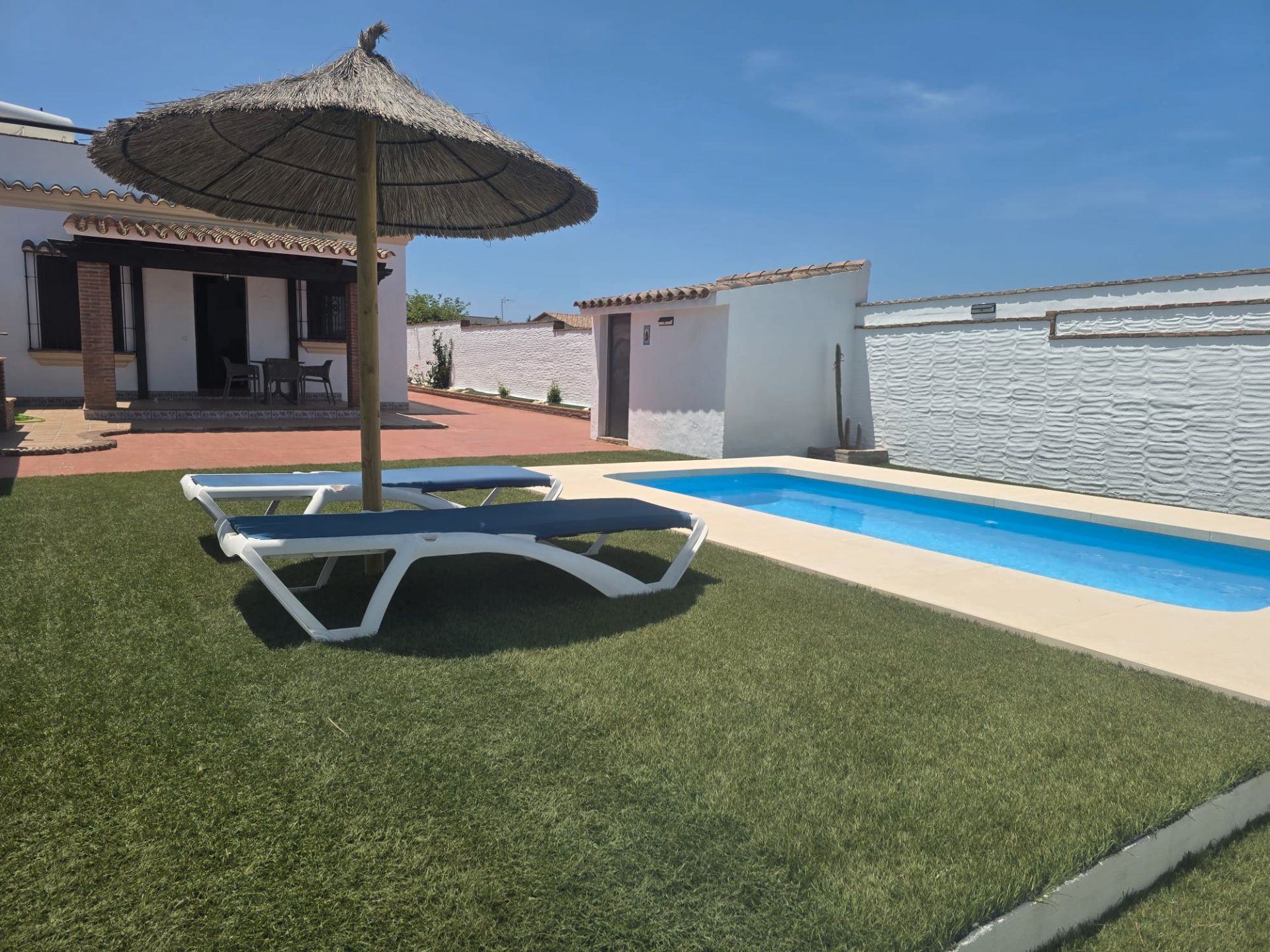 Garden of Single-family semi-detached to rent in Conil de la Frontera  with Air Conditioner, Heating and Swimming Pool