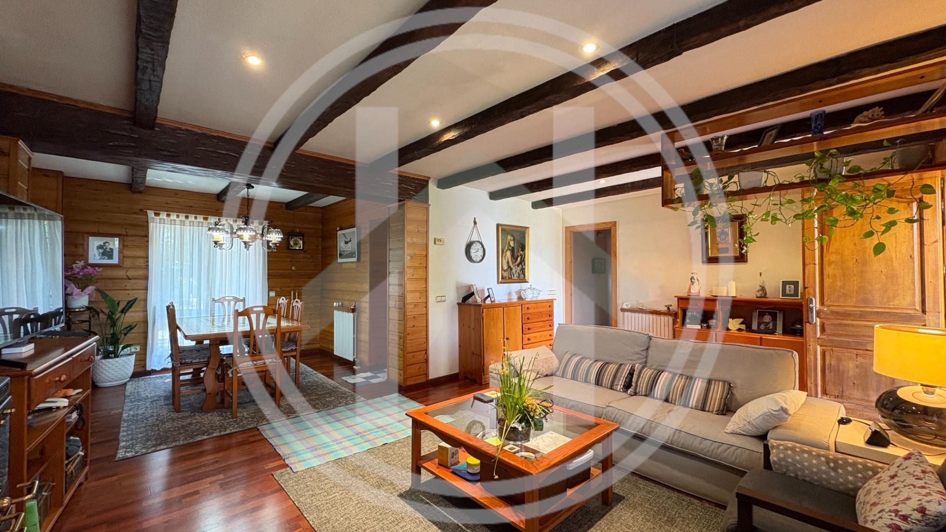 Living room of House or chalet for sale in Sant Pere de Vilamajor  with Heating, Private garden and Parquet flooring