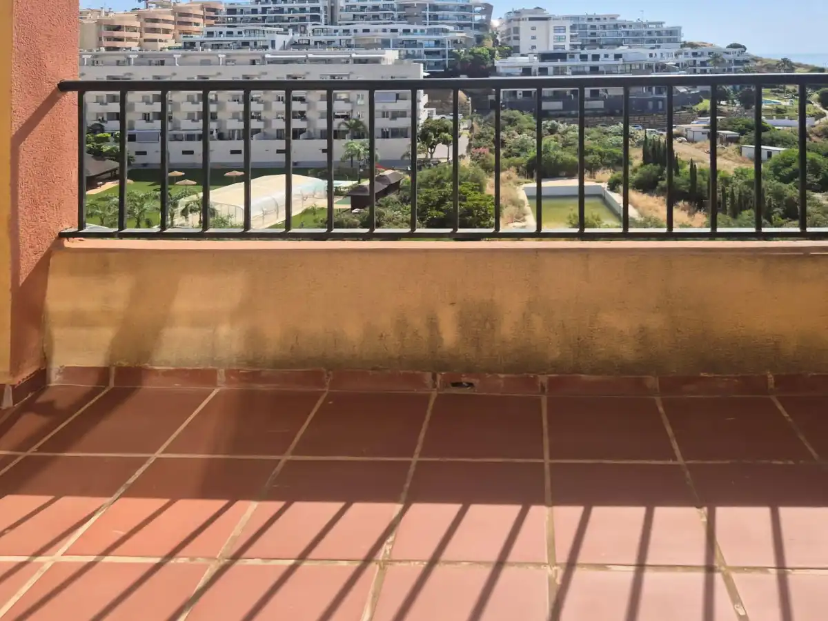 Terraza de Apartamento en venta en Mijas con Aire acondicionado, Calefacción y Piscina