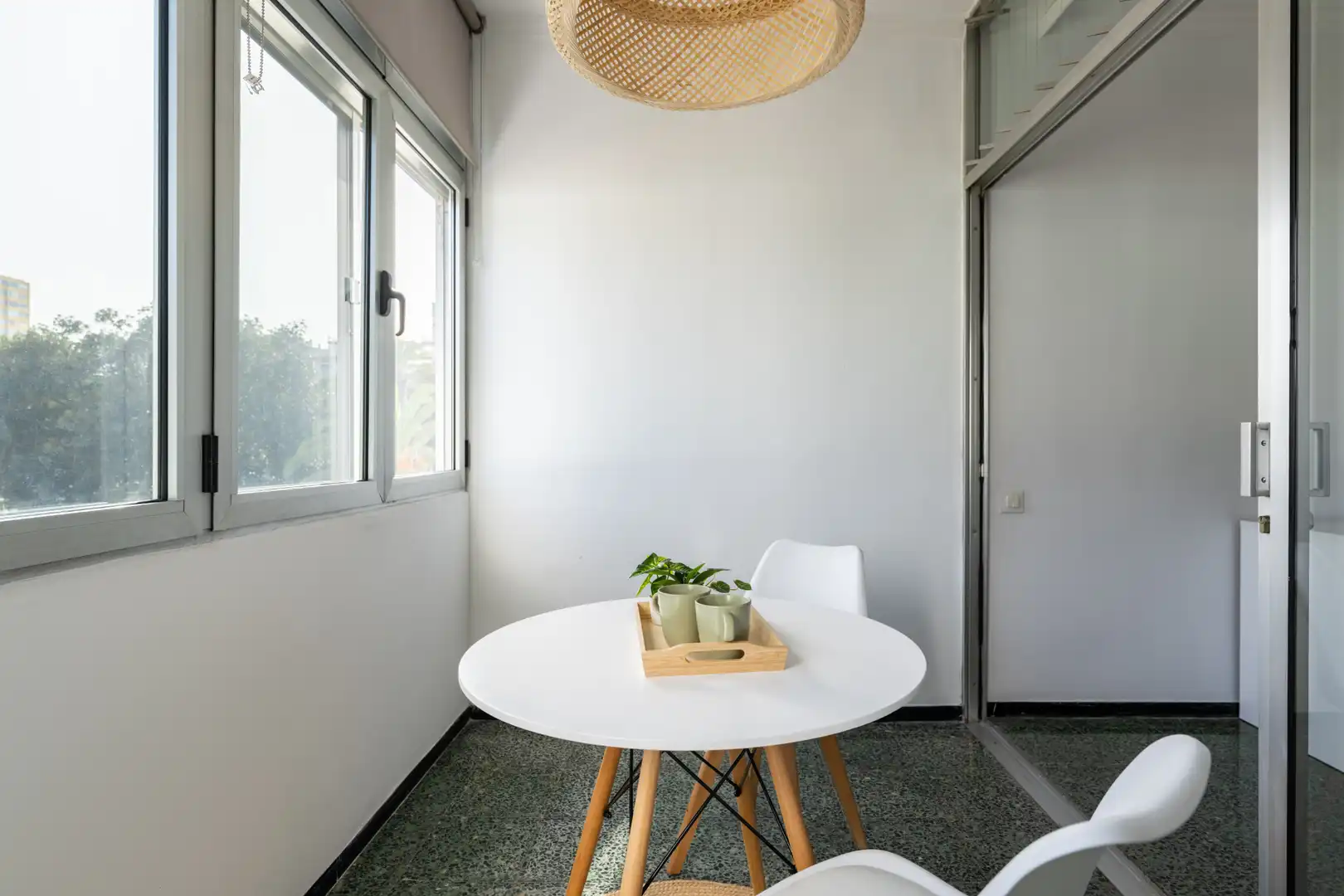 Balcony of Study for rent in Las Palmas de Gran Canaria  with Oven, Washing machine and Balcony
