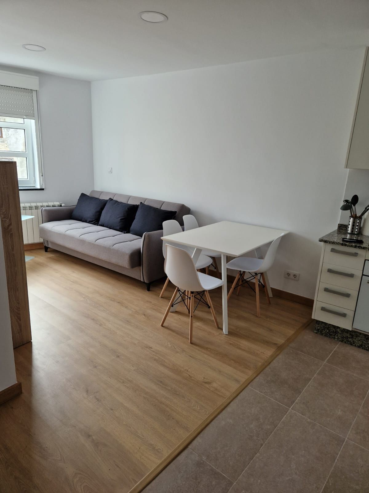 Living room of Apartment to rent in Lugo Capital  with Terrace and Furnished