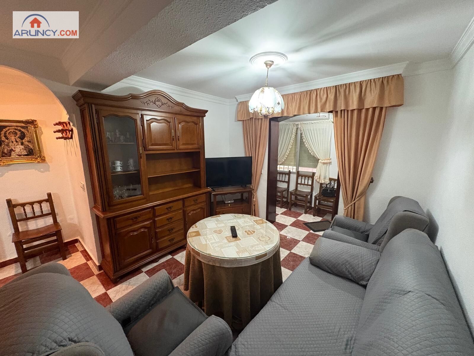 Sala d'estar de Pis de lloguer en  Sevilla Capital amb Aire condicionat i Moblat