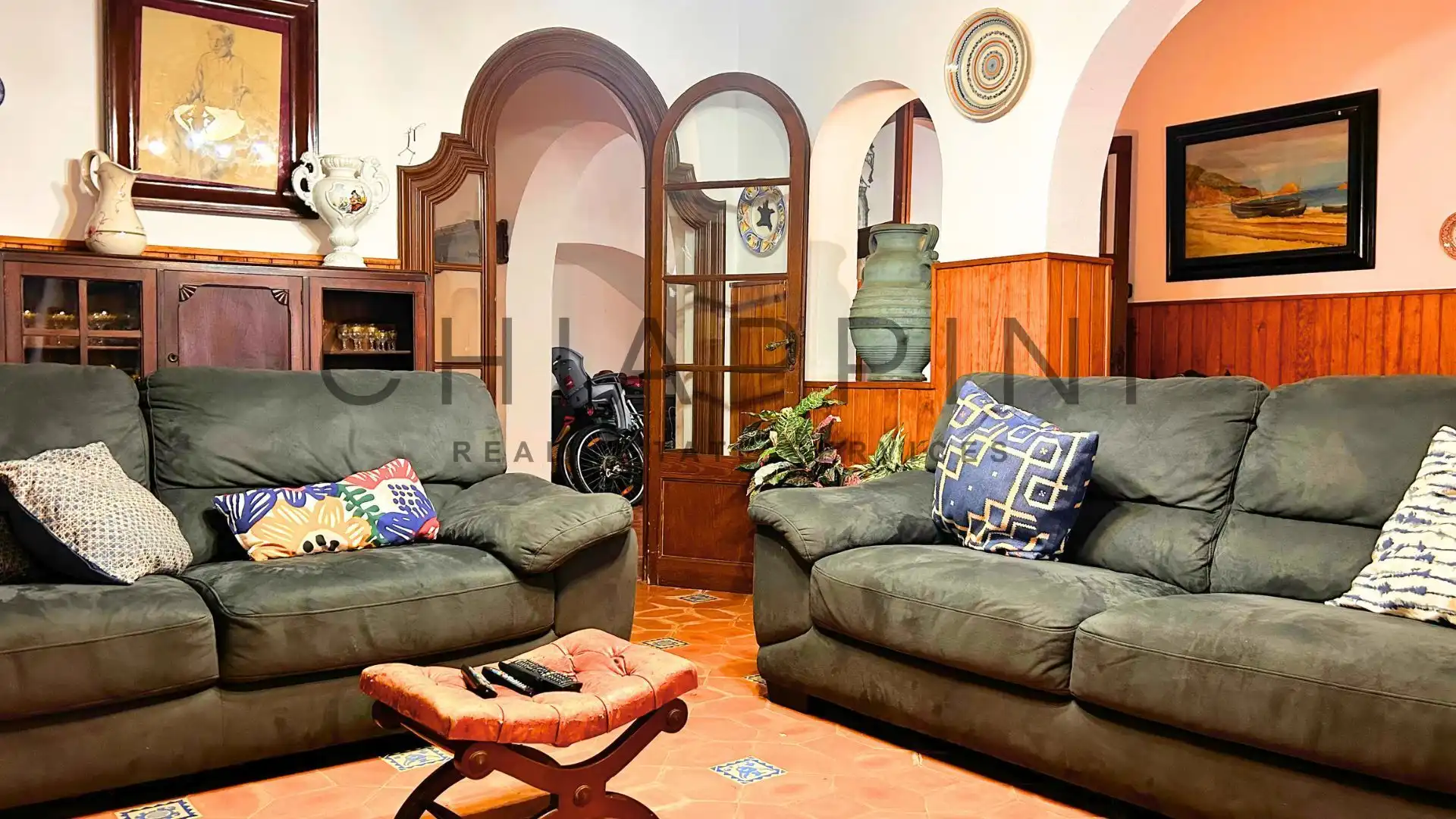 Sala de estar de Finca rústica en venta en Tossa de Mar con Calefacción, Terraza y Trastero