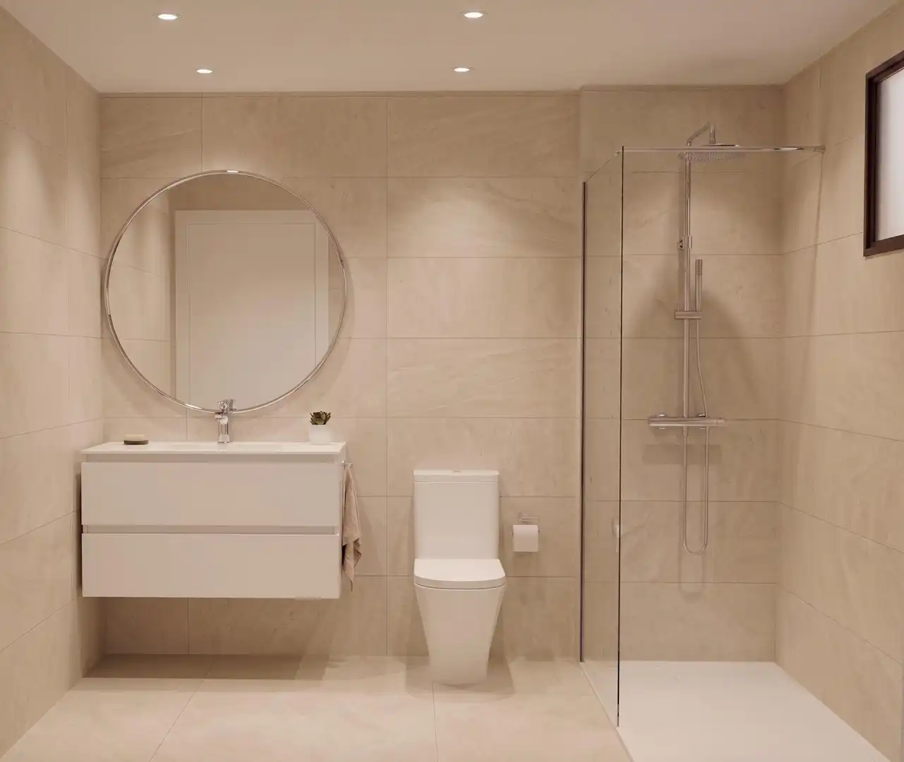 Baño de Casa adosada en venta en Els Poblets con Aire acondicionado, Calefacción y Terraza