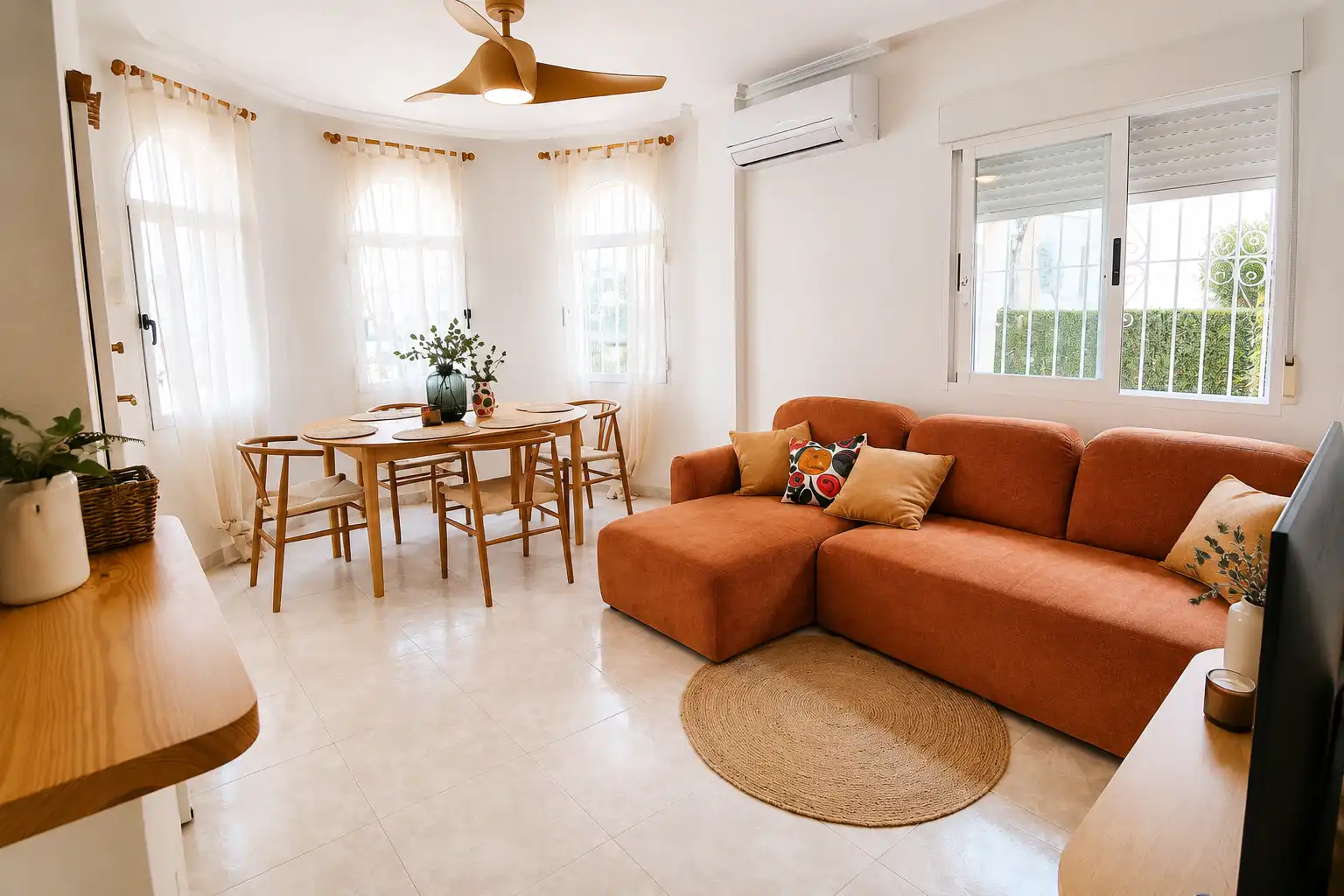 Sala de estar de Casa o chalet de alquiler en Torrevieja con Aire acondicionado, Calefacción y Trastero