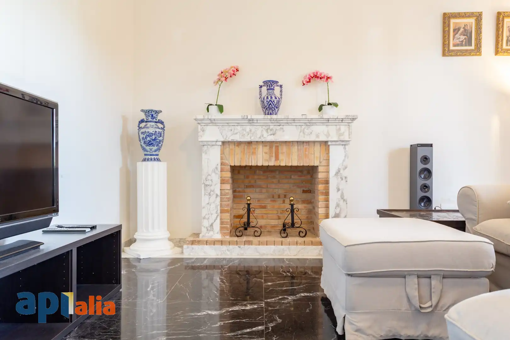 Sala d'estar de Casa o xalet en venda en El Vendrell amb Aire condicionat, Jardí privat i Terrassa