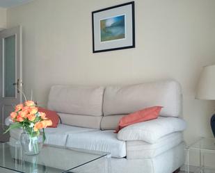 Sala d'estar de Apartament de lloguer en  Madrid Capital amb Aire condicionat, Calefacció i Jardí privat