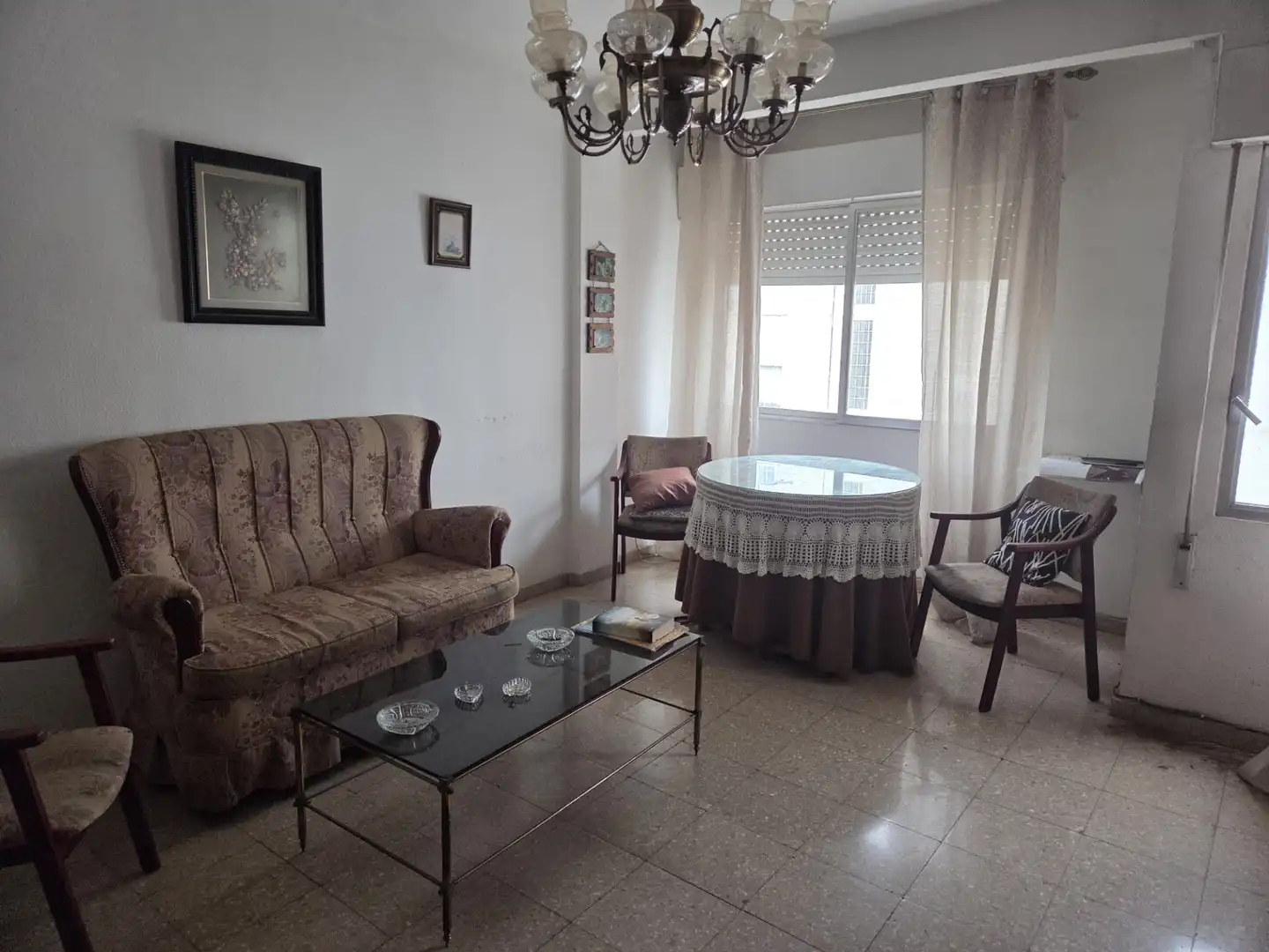 Living room of Flat for sale in Badajoz  with Furnished