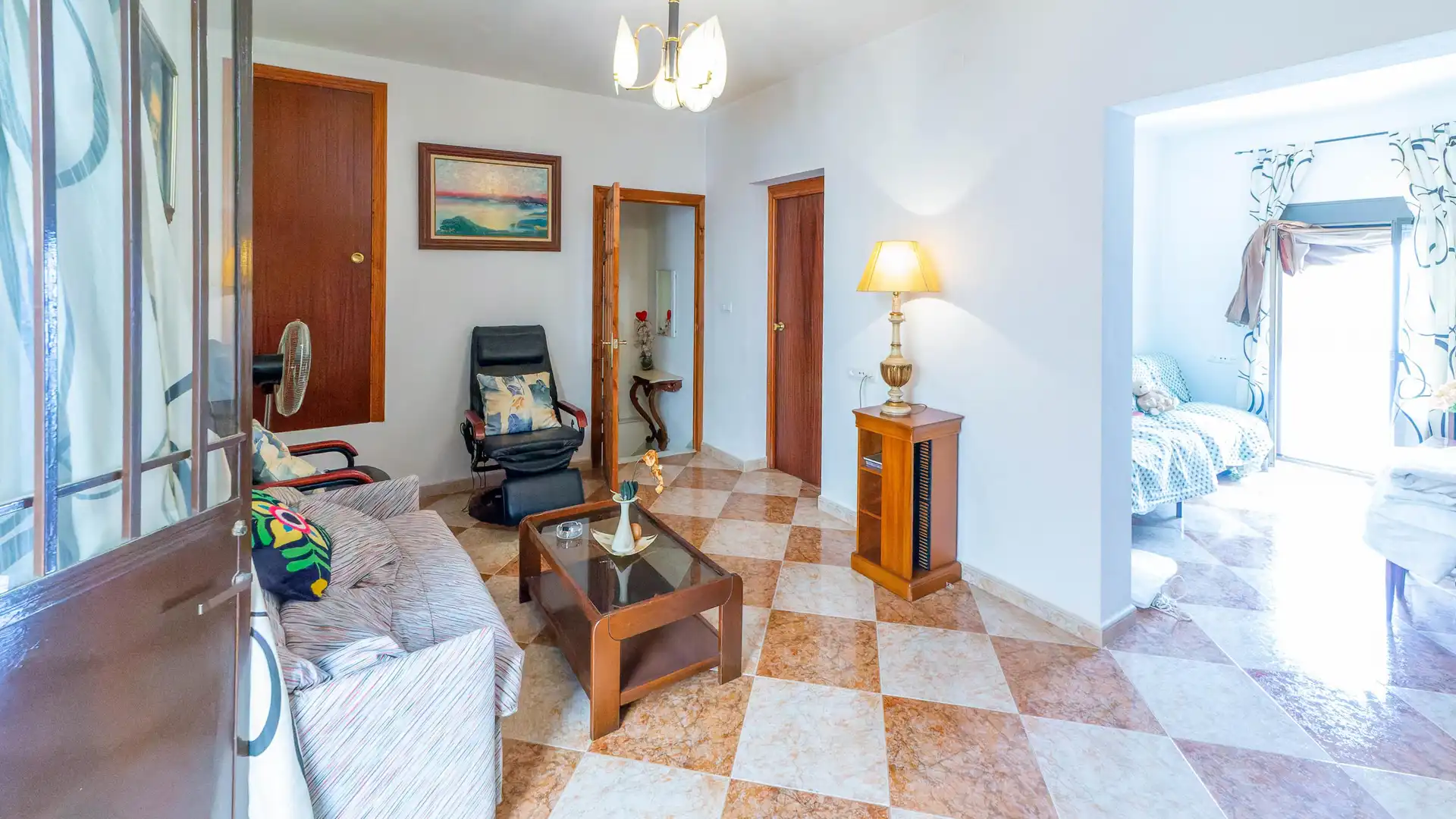 Sala d'estar de Casa adosada en venda en Las Navas de la Concepción