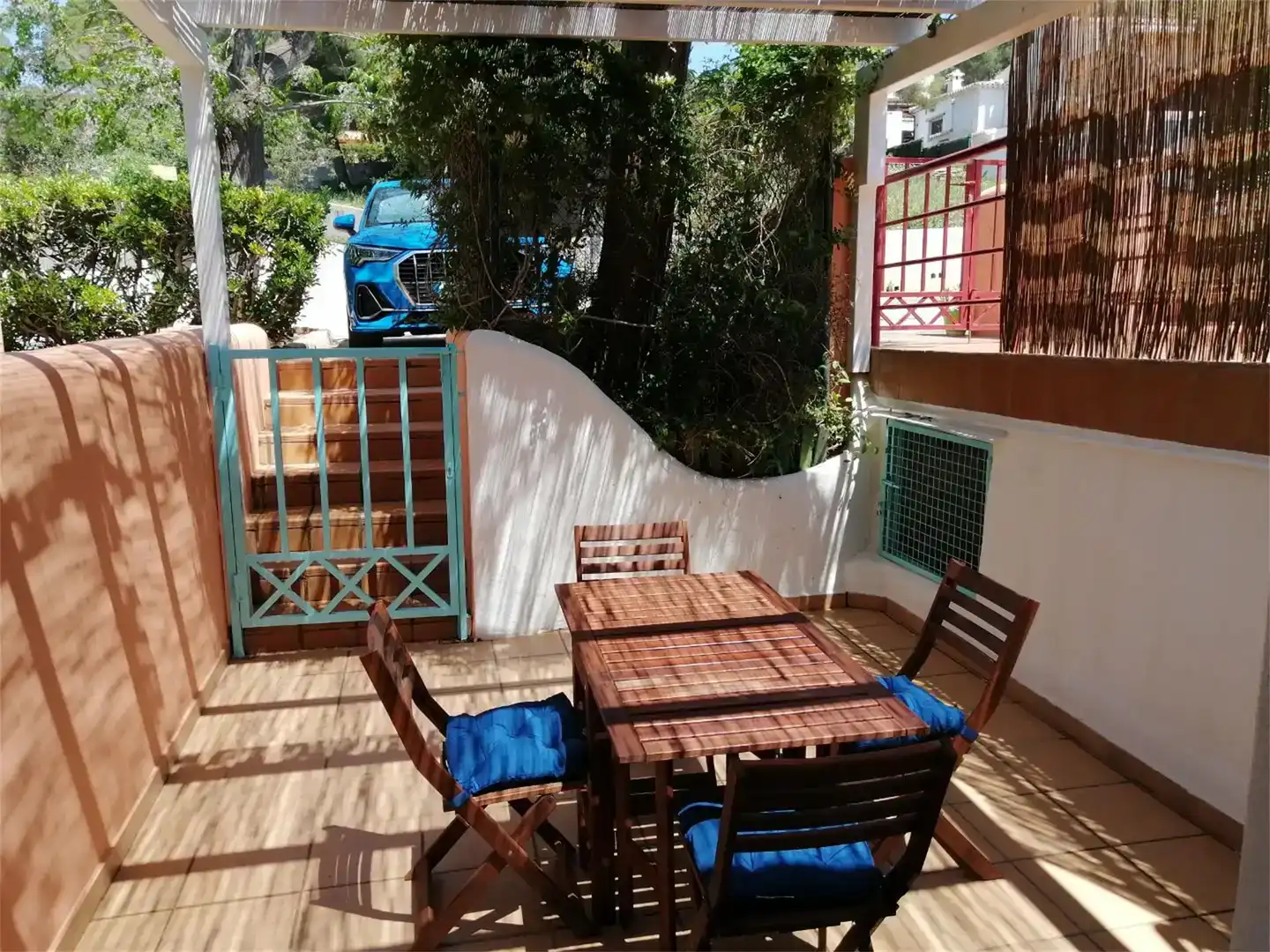 Terrassa de Casa adosada de lloguer en Moraira amb Aire condicionat, Jardí privat i Traster
