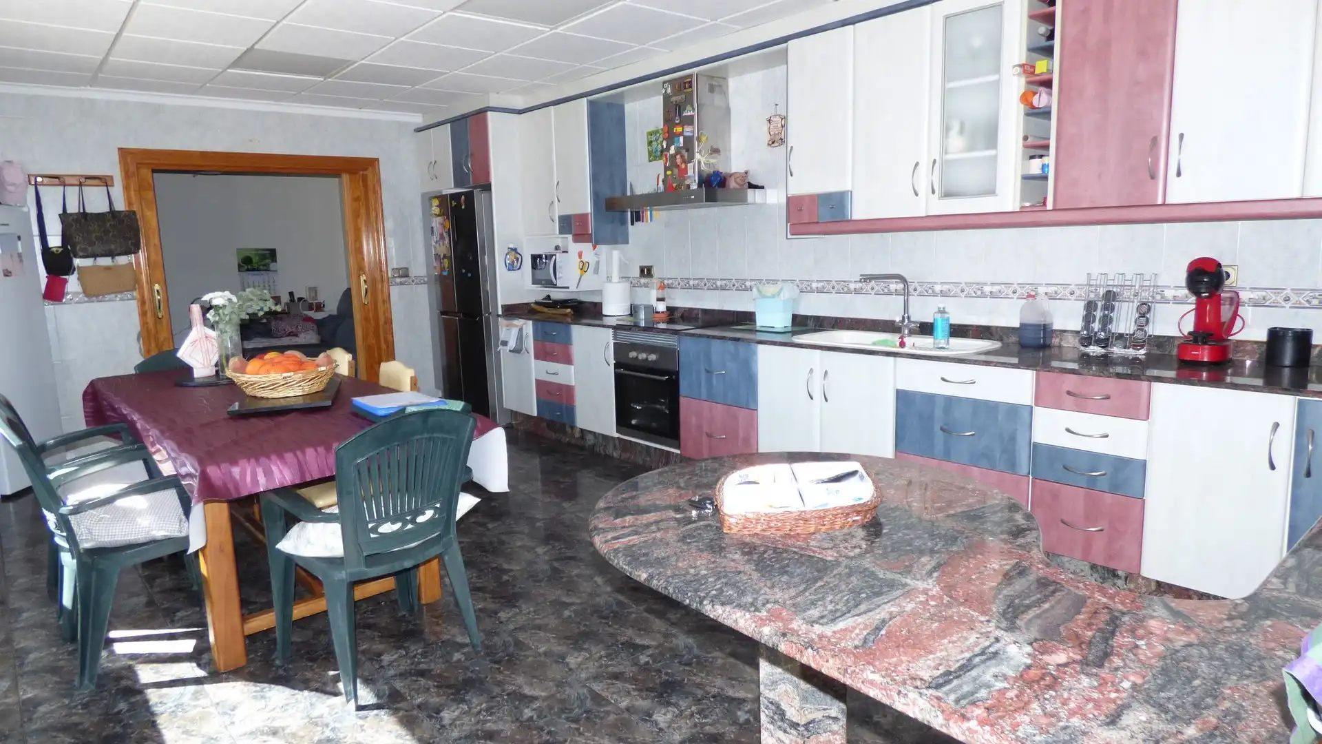 Cocina de Casa o chalet en venta en Fuente Álamo de Murcia con Aire acondicionado, Trastero y Amueblado