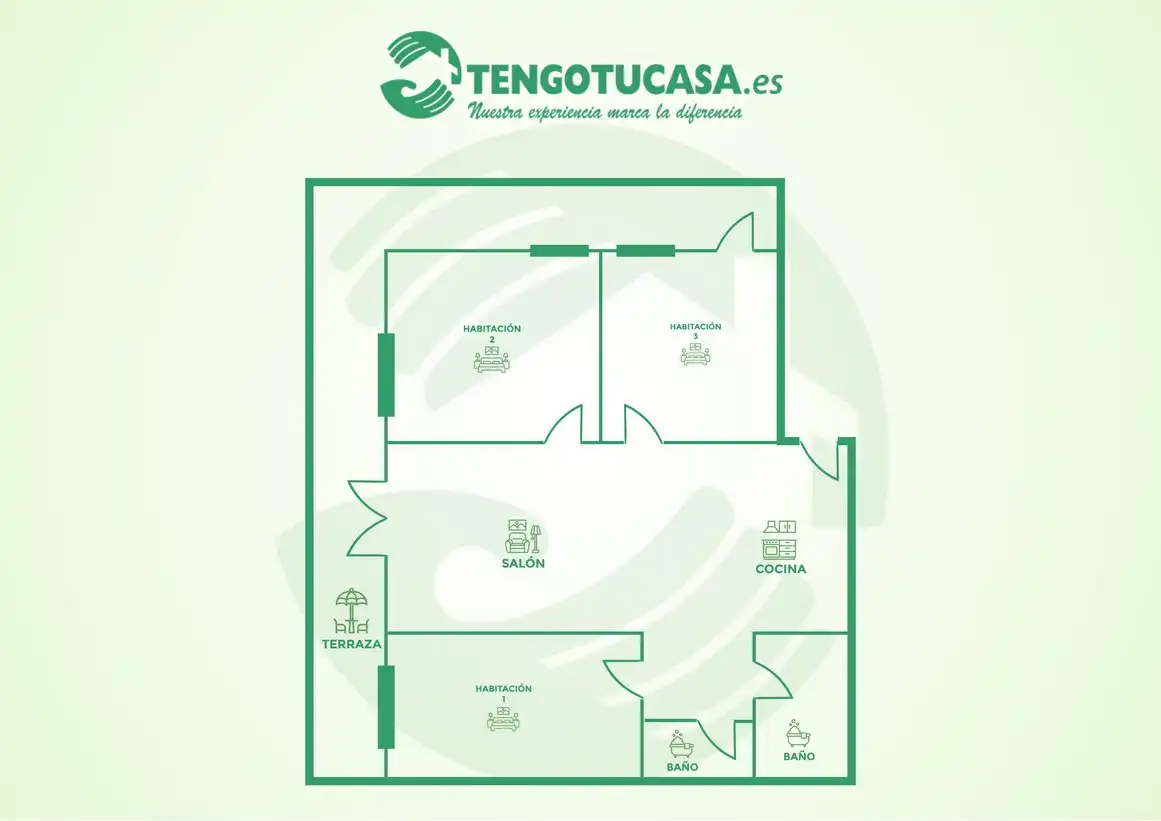 Flat for sale in Madrid  with Air Conditioner, Heating and Terrace