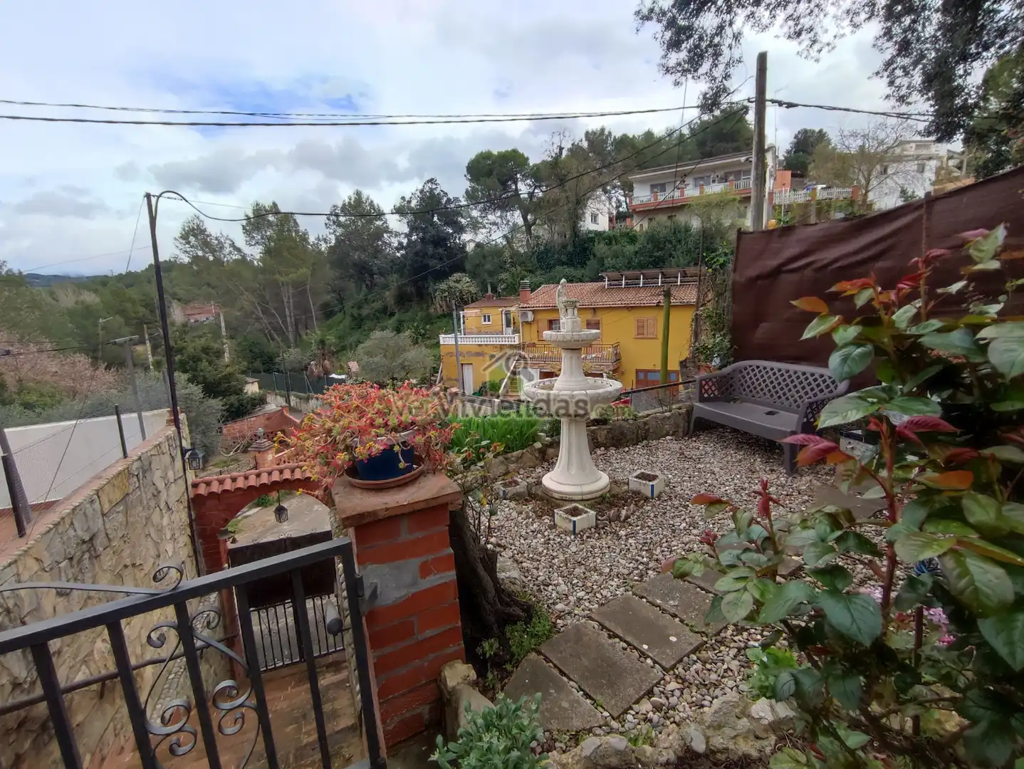 Vista exterior de Casa o xalet en venda en Vacarisses amb Calefacció, Jardí privat i Terrassa