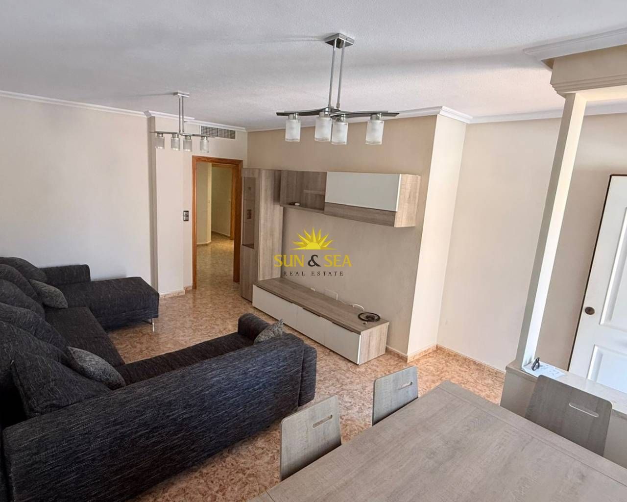 Living room of House or chalet to rent in Cartagena  with Air Conditioner, Heating and Private garden