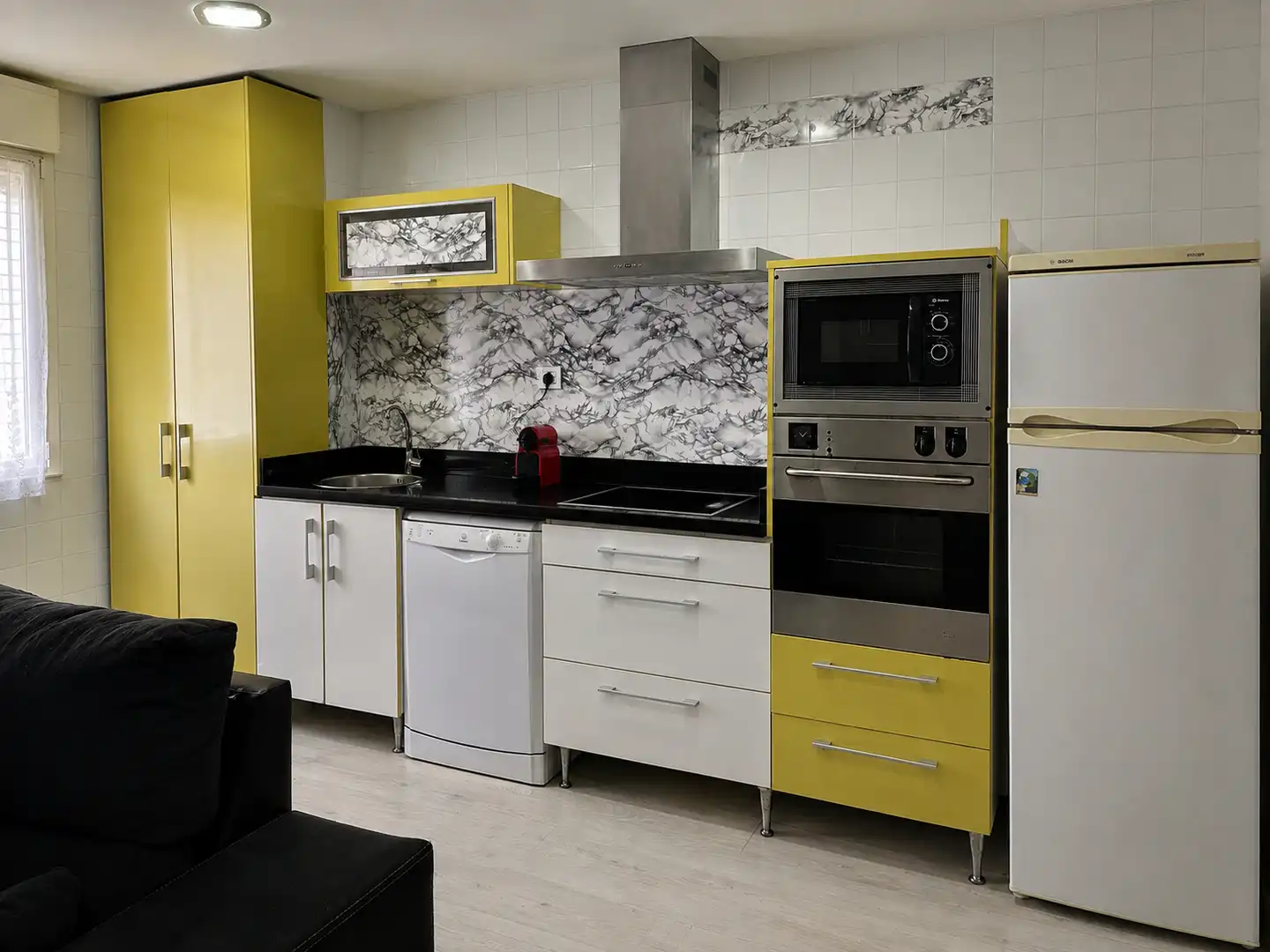 Kitchen of Flat for rent in Gijón   with Heating, Parquet flooring and Storage room