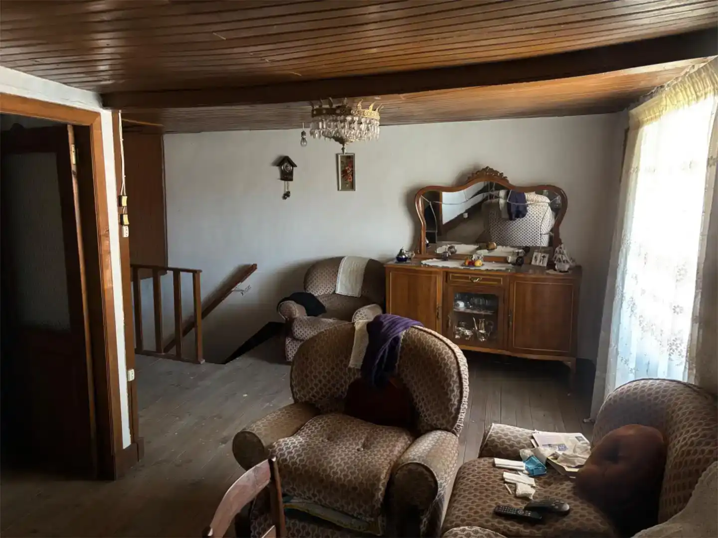 Sala de estar de Piso en venta en Sandiás con Jardín privado, Trastero y Amueblado