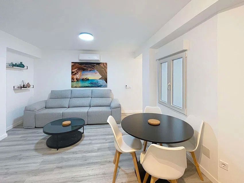 Living room of Flat for rent in Málaga Capital  with Air Conditioner and Furnished