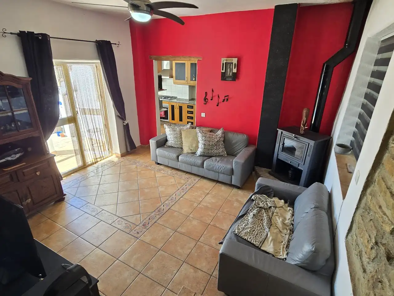 Sala de estar de Casa o chalet en venta en Periana con Terraza y Piscina