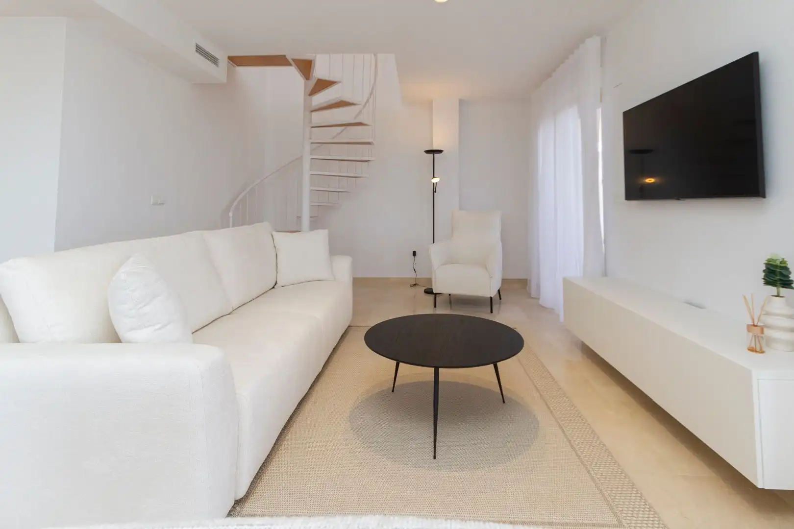 Sala de estar de Apartamento en venta en Pego con Aire acondicionado, Calefacción y Jardín privado
