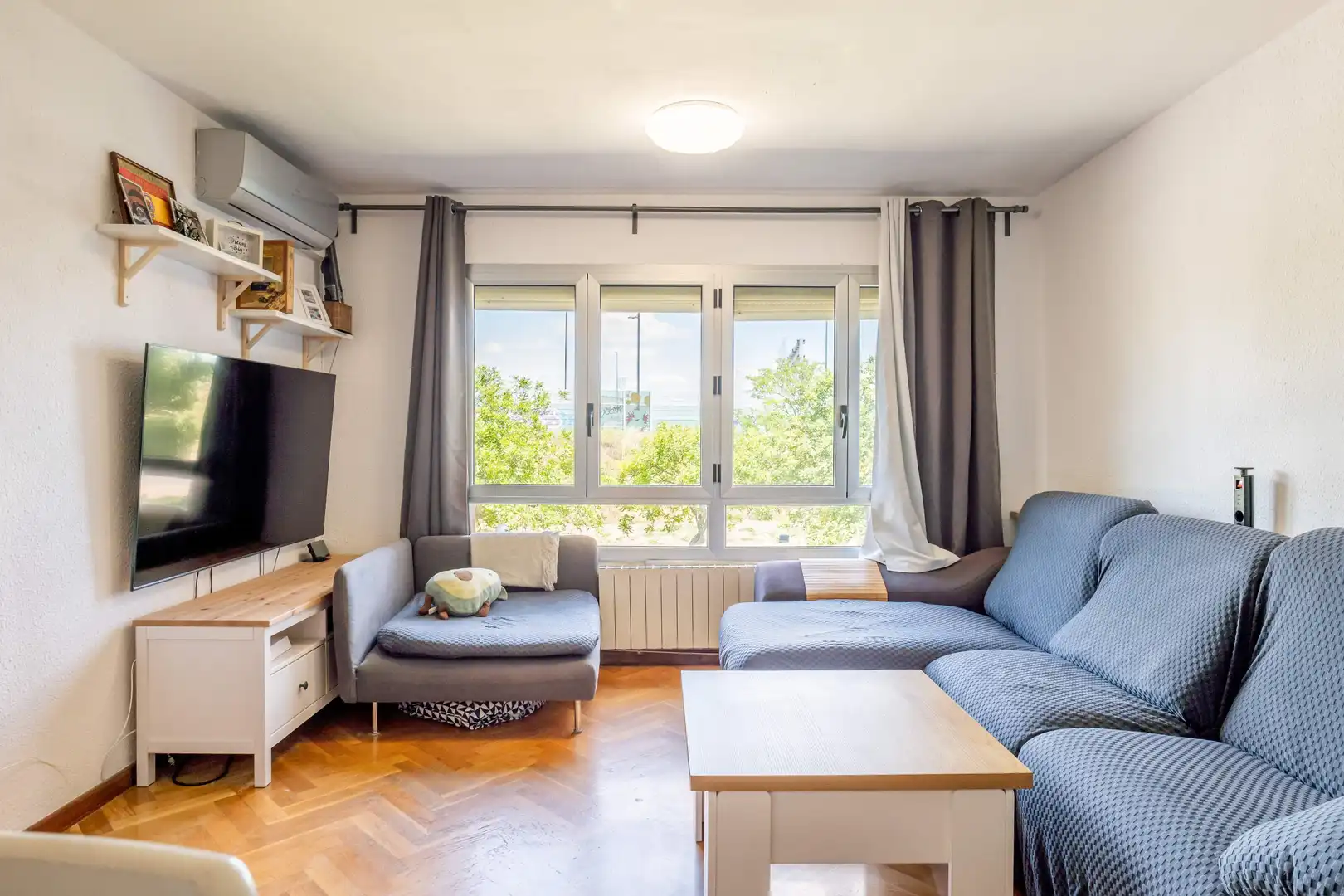 Sala de estar de Piso en venta en Zaragoza con Aire acondicionado, Calefacción y Terraza