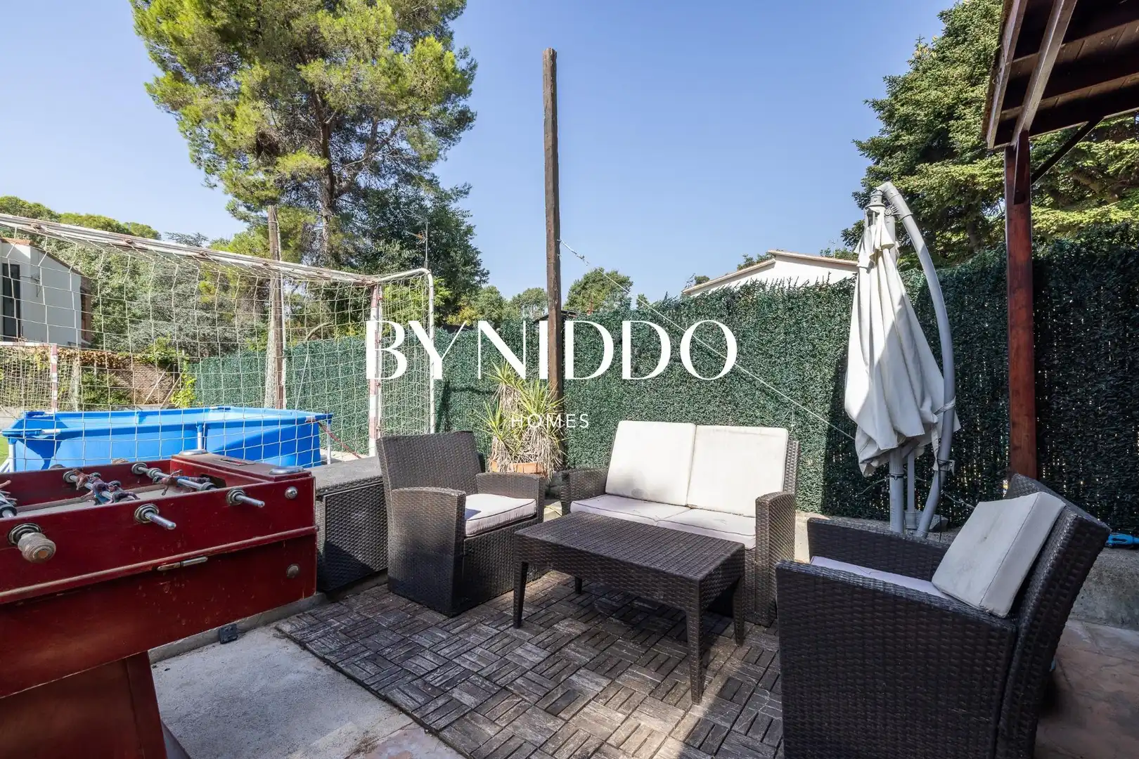 Terrassa de Casa o xalet en venda en Sant Cugat del Vallès amb Aire condicionat, Calefacció i Jardí privat