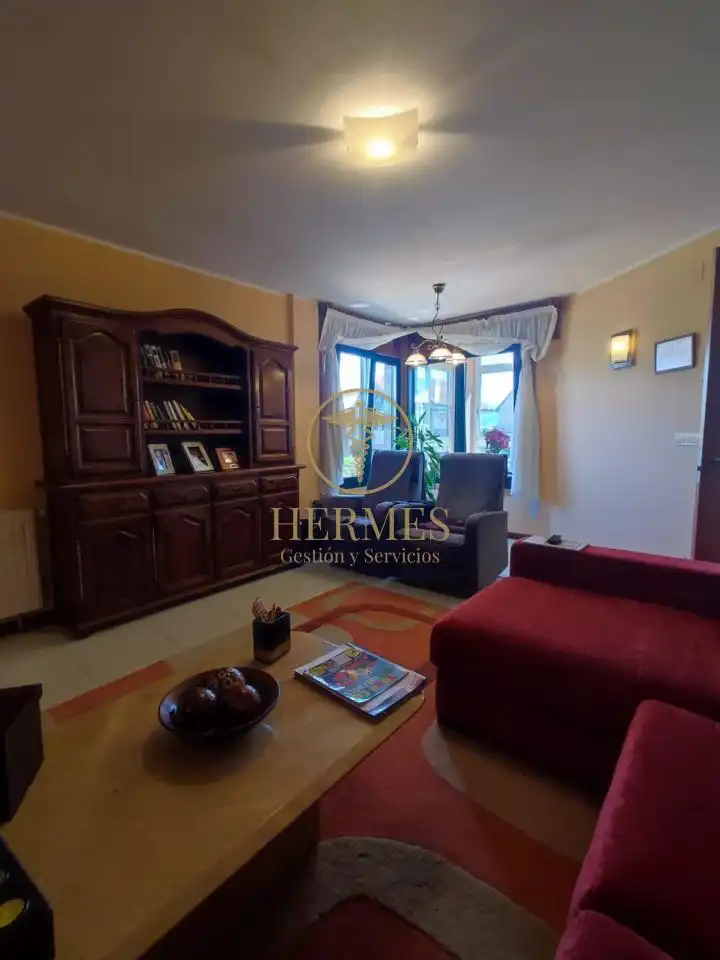 Sala d'estar de Casa o xalet en venda en Nigrán amb Calefacció, Jardí privat i Terrassa