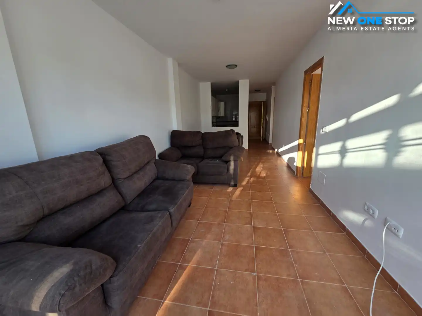 Sala d'estar de Apartament en venda en Mojácar amb Aire condicionat, Terrassa i Moblat