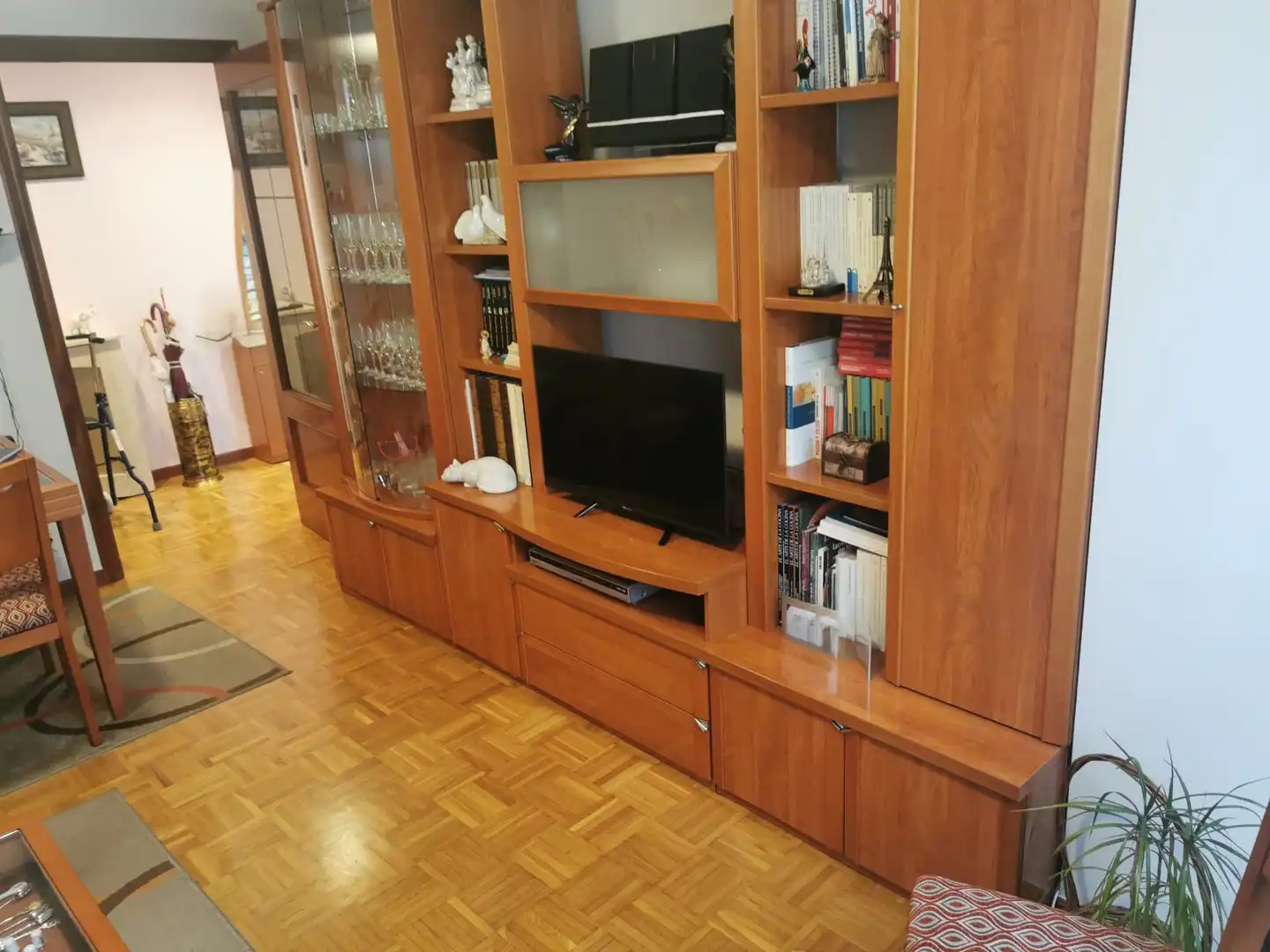 Sala de estar de Piso en venta en Gijón  con Calefacción, Parquet y Trastero