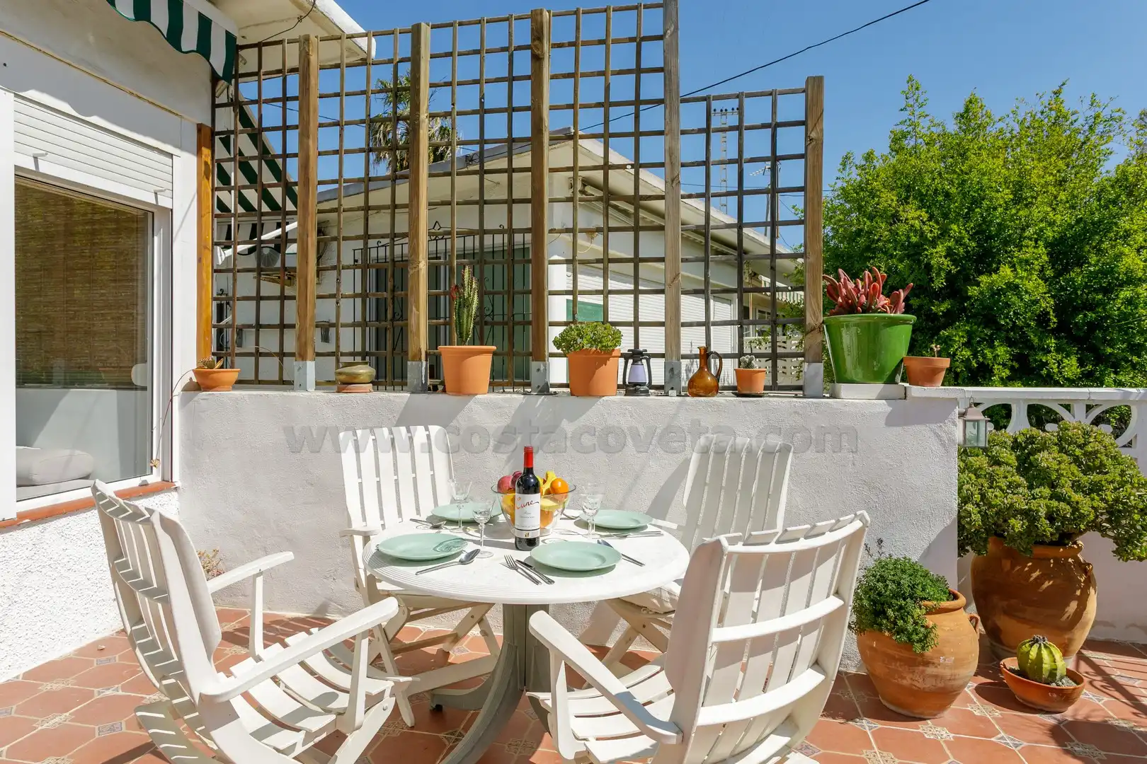 Terrace of Detached homes for sale in El Campello  with Air Conditioner, Private garden and Terrace