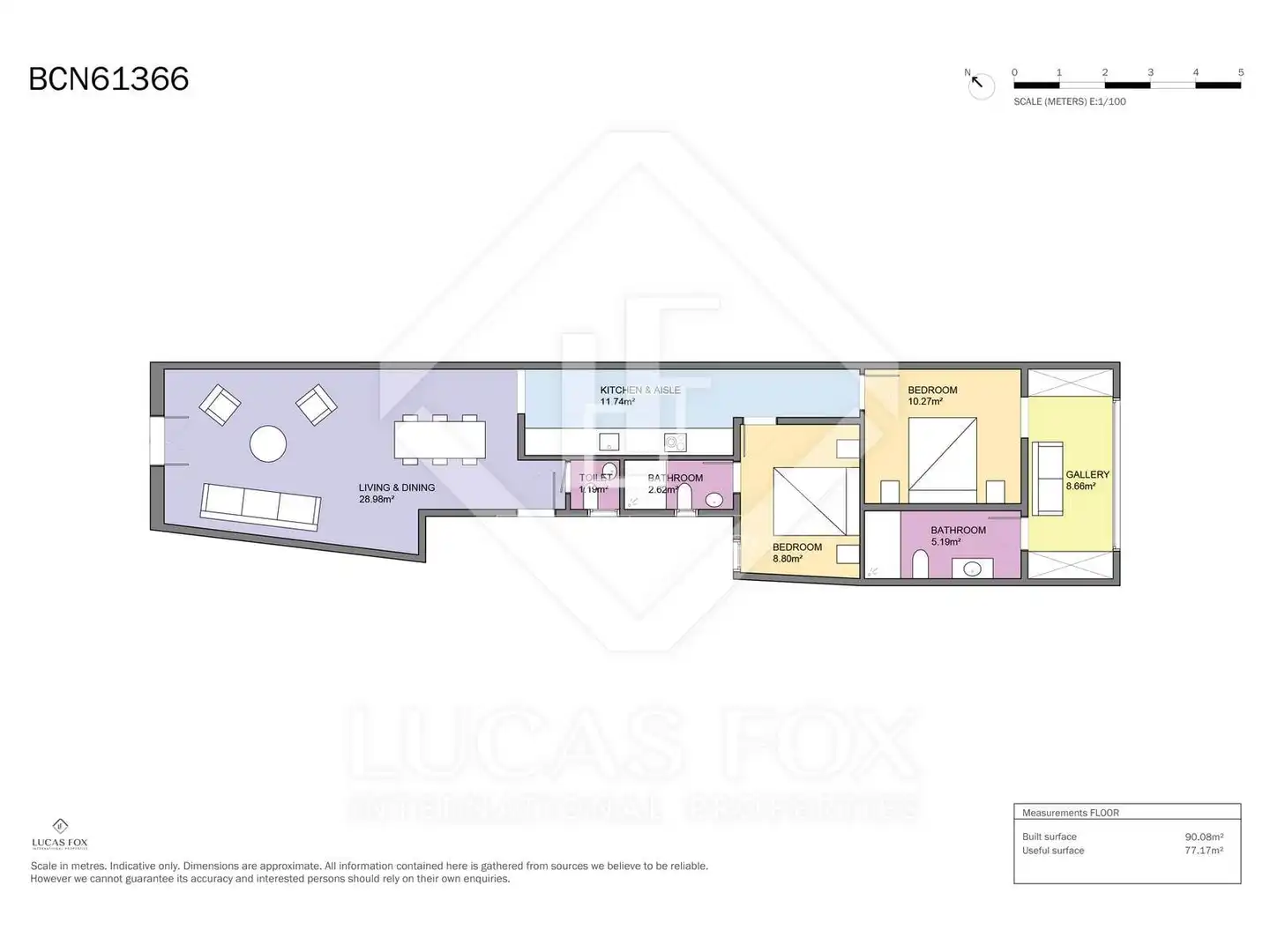 Piso en venta en Barcelona con Aire acondicionado, Calefacción y Parquet