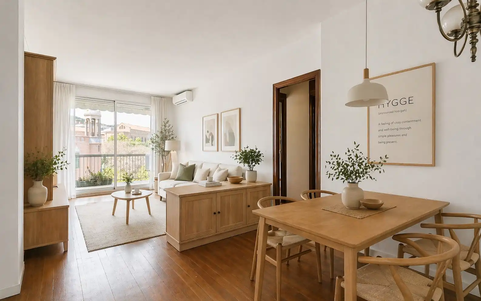 Sala de estar de Piso en venta en  Barcelona Capital con Aire acondicionado, Amueblado y Balcón