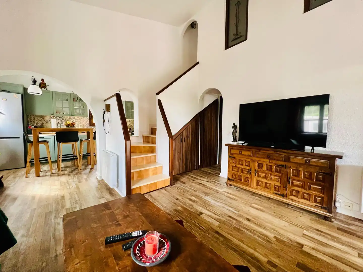 Sala de estar de Casa o chalet en venta en L'Ampolla con Calefacción, Jardín privado y Terraza