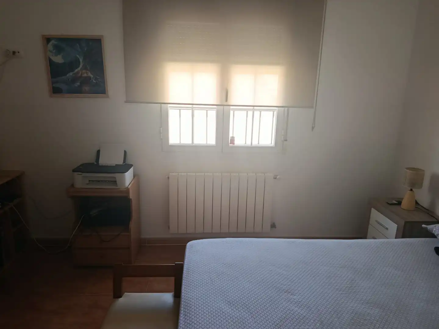 Dormitori de Casa adosada en venda en Mota del Cuervo amb Calefacció, Terrassa i Moblat