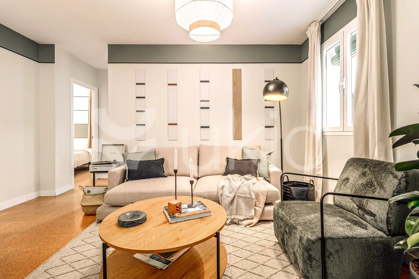 Wohnzimmer von Wohnungen zur Miete in Madrid mit Klimaanlage, Heizung und Möbliert