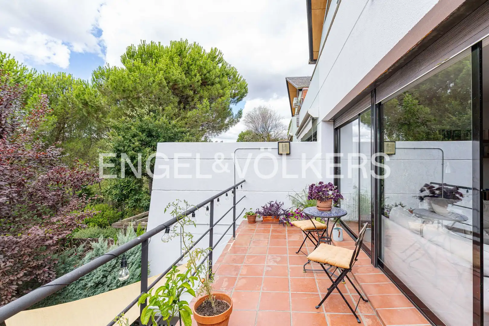 Terrace of Detached homes for sale in Torrelodones  with Air Conditioner, Heating and Private garden