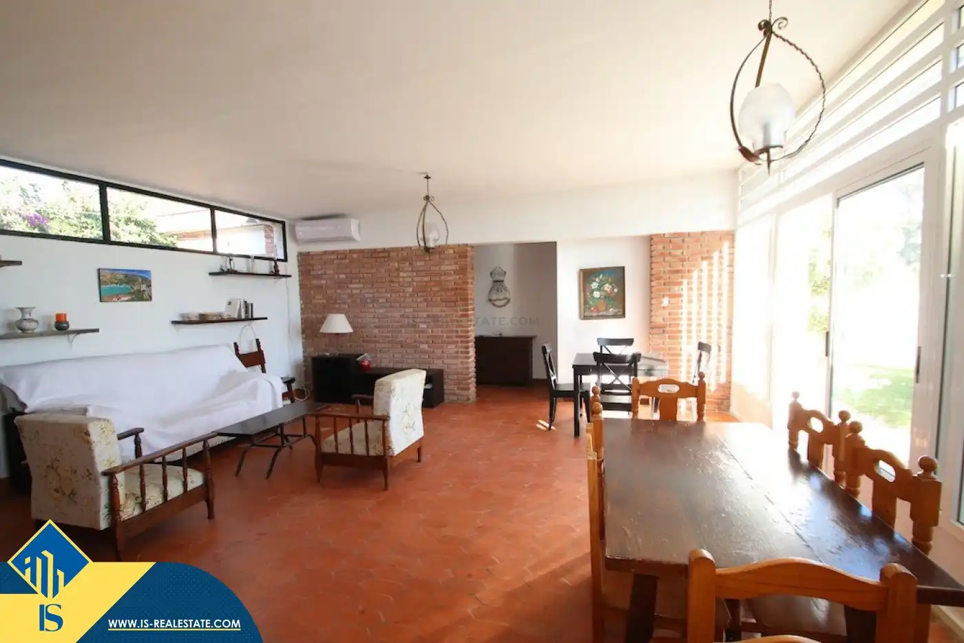 Sala d'estar de Casa o xalet de lloguer en Orihuela amb Aire condicionat, Terrassa i Moblat