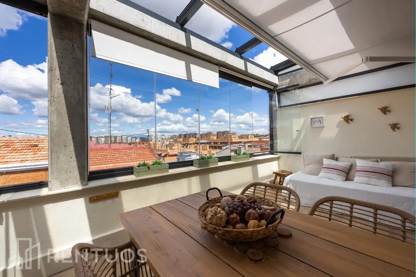 Terrasse von Dachboden zur Miete in Madrid mit Klimaanlage, Heizung und Terrasse